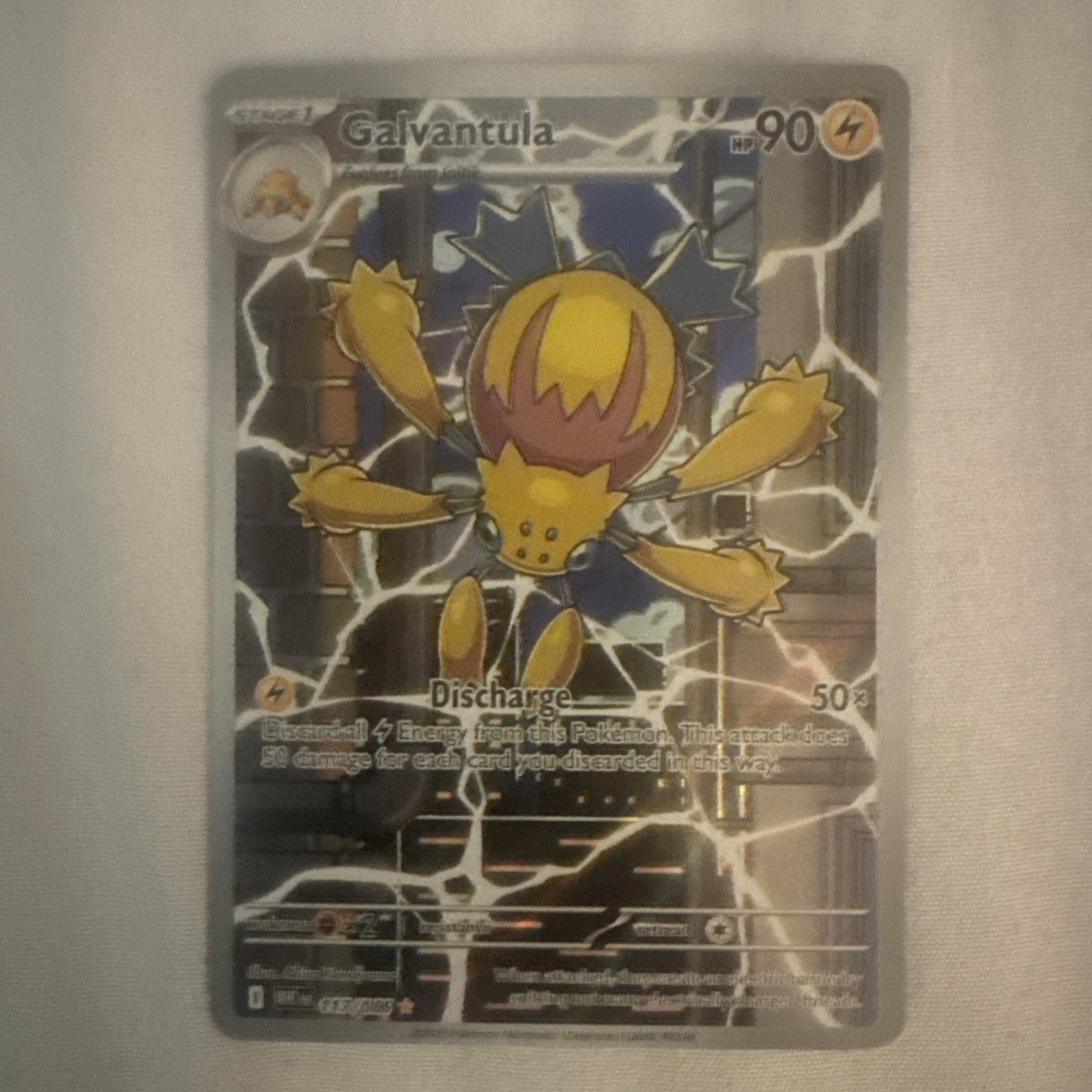 Pokémon Galvantula TCG White Flare Illustration Rare Card 117/086 NM/M Condition