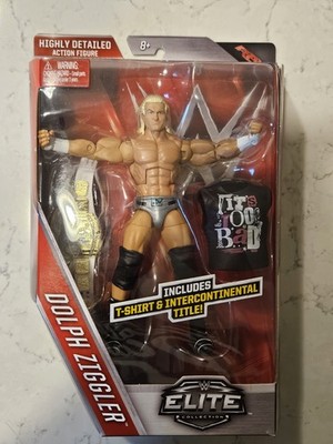 Mattel WWE Elite Collection Raw Dolph Ziggler w/ Intercontinental Title NIB Rare