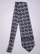 Appointed Apparel Mens Formal Necktie 58"Lx4"W Black/White Neck Tie