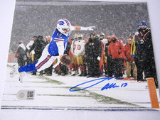 JOSH ALLEN Hand Signed 8x10 Photo BILLS QB #17  w/COA (PC)