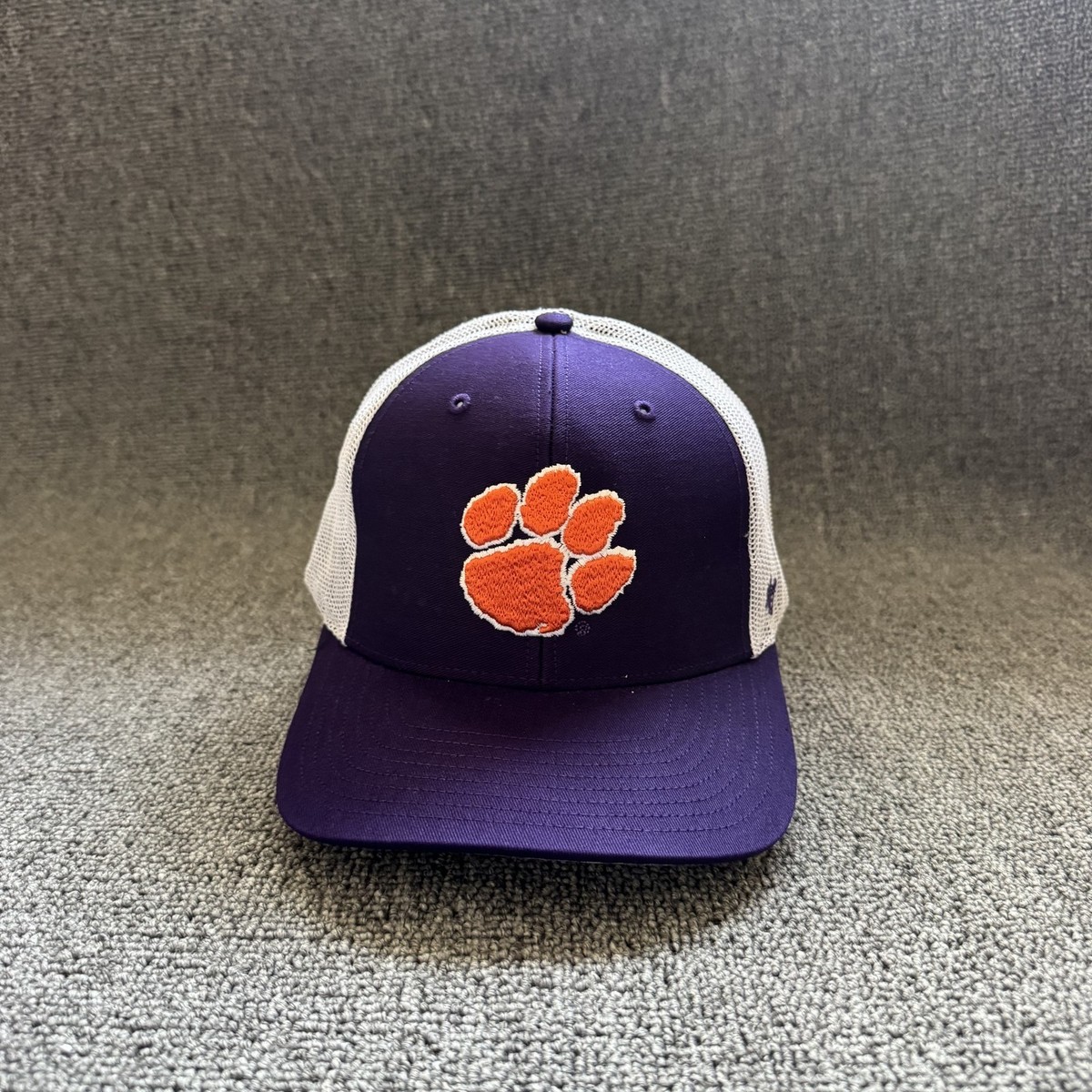 '47 Brand Clemson Tigers Trucker Snapback Purple White One Size Hat