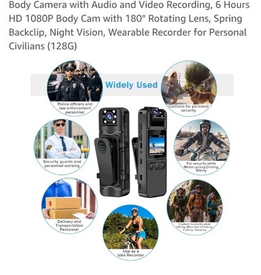 Body Camera With Audio/video