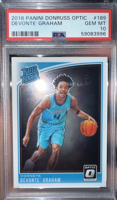 Graded basketball rookie card