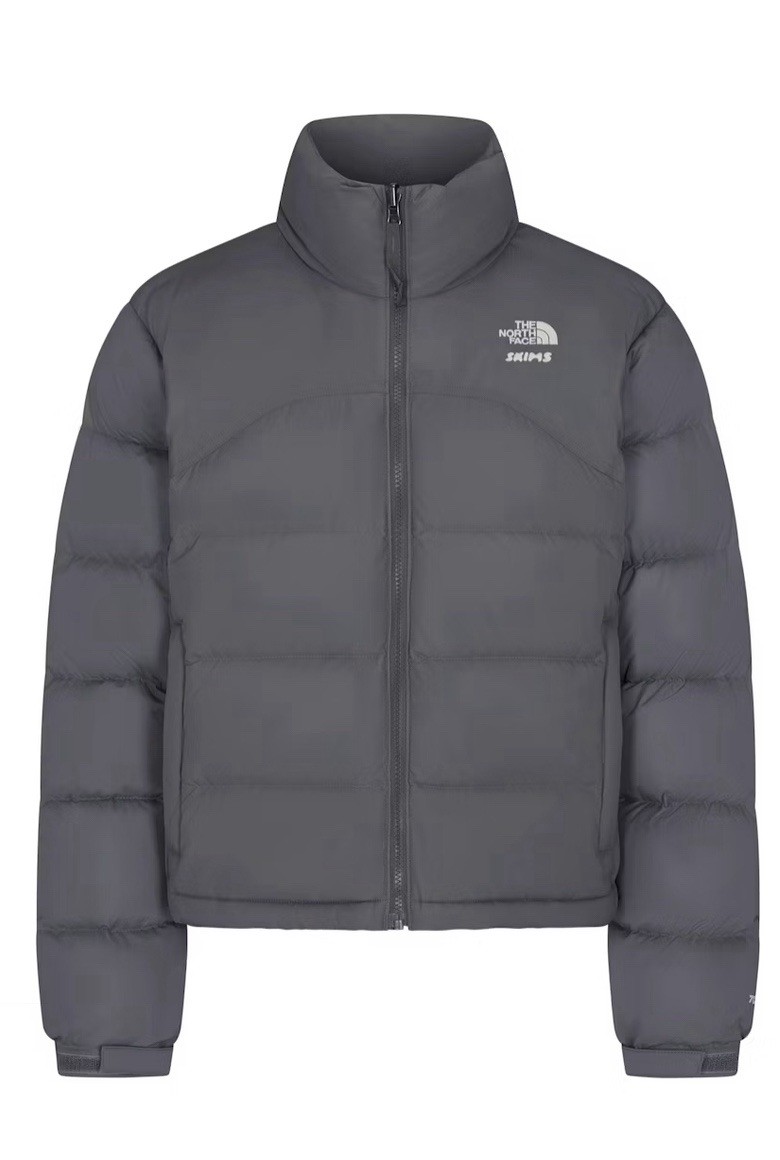 THE NORTH FACE X SKIMS 2000 RETRO NUPTSE JACKET GUNMETAL SIZE SMALL