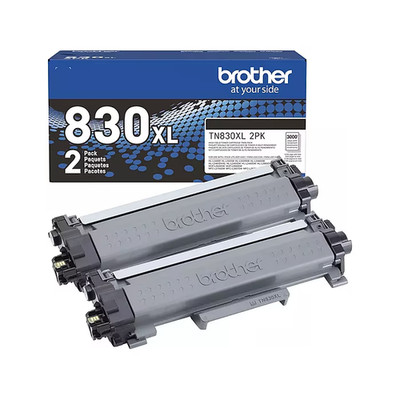 Brother - TN830XL 2-Pack High-Yield Toner Cartridges - Black