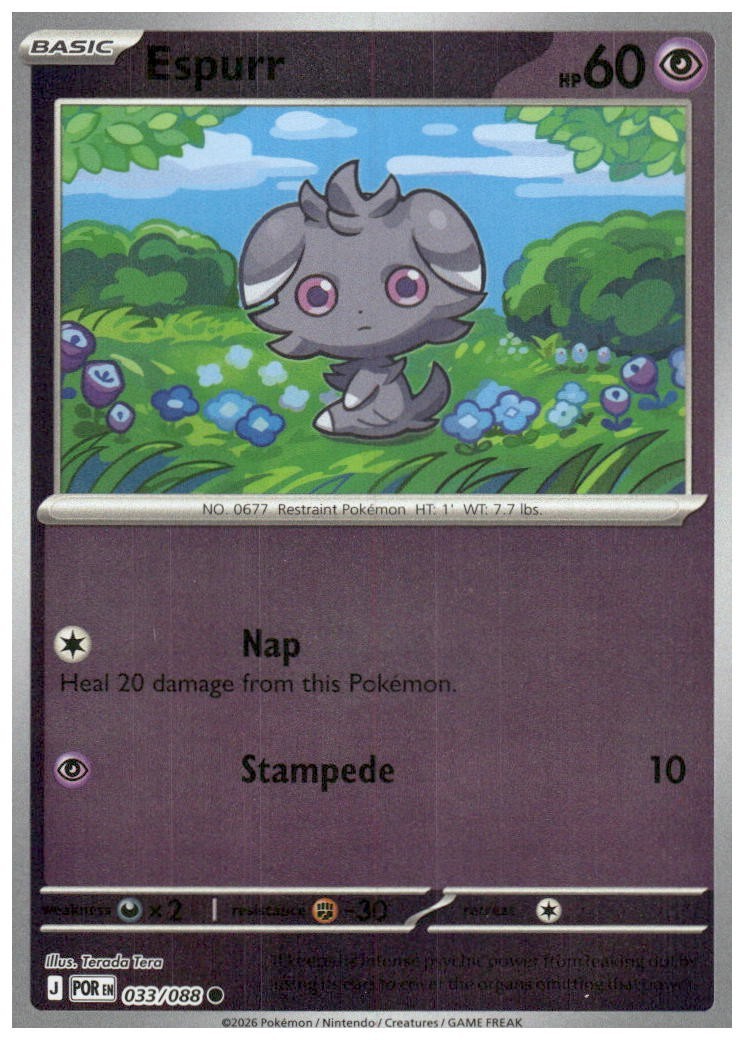 Pokemon TCG - ME03: Perfect Order Espurr - 033/088
