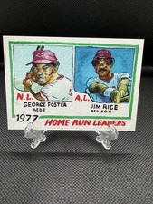 2025 Topps Shoebox Treasures George Foster Jim Rice Home Run Leaders 1977 /15