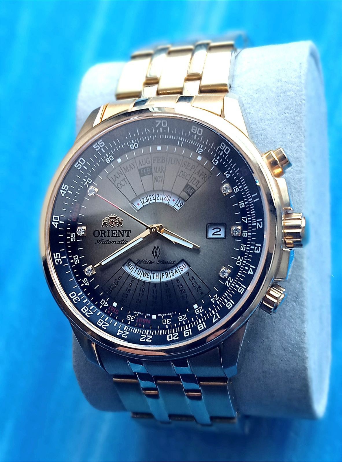 Rare Orient Watch Automatic Multi Year Calendar 2… - image 8