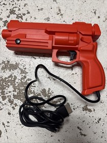 KONAMI SEGA SATURN STUNNER LIGHT GUN CONTROLLER ORANGE MK-80113 ORIGINAL
