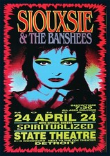 Siouxsie and the Banshees State Theatre Repro Tour Poster