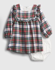 NWT 39.95 Baby Gap Plaid Dress Diaper cover/penties Squares Pattern 18-24mo