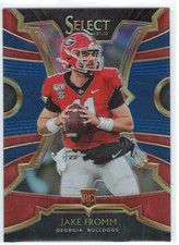 2020 Chronicles Jake Fromm Draft Picks Select Blue Prizm RC