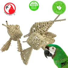 3345 Pk3 Vine Butterfly Foot Talon Craft Part Bird Toys Natural Foraging Chew