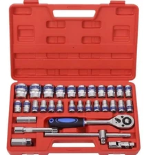 Professional 32Pcs ½”DR Box Socket Spanner Wrench Set Car Auto Repair Tool Mecha