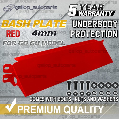 BRAND NEW Red Bash Plate Fits Nissan GQ GU Patrol Steering Arm Guard