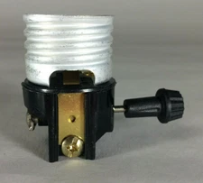 New 3-Way Turn Knob Lamp Socket Interior, E26, for 3 Way Light Bulbs  #SO207i
