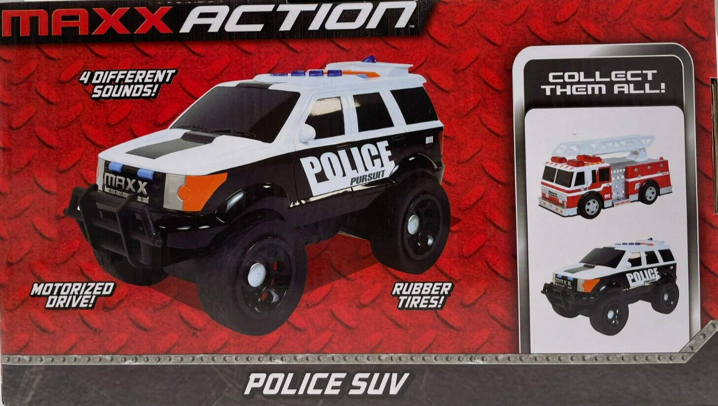 Maxx Action - 320174 - Large Police SUV Lights & Sounds Motorized ...