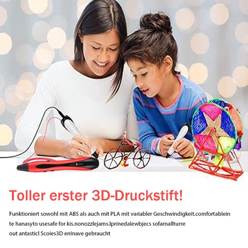 Kit de stylos 3D à faire soi-même pour enfants stylo d'impression 3D 12 couleurs 36 m filament PLA stylo d'impression 3D - Photo 14/22