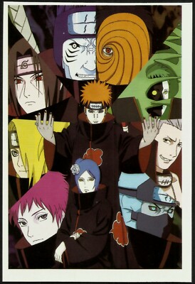 NARUTO, ORIGINAL POSTCARD # 10, PRINTED IN JAPAN, LIMITED EDITION