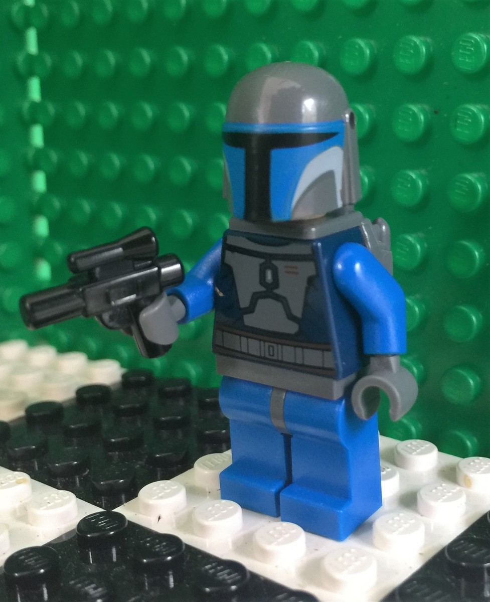 Lego Star Clone Wars MANDALORIAN TROOPER Minifigure Minifig Blue
