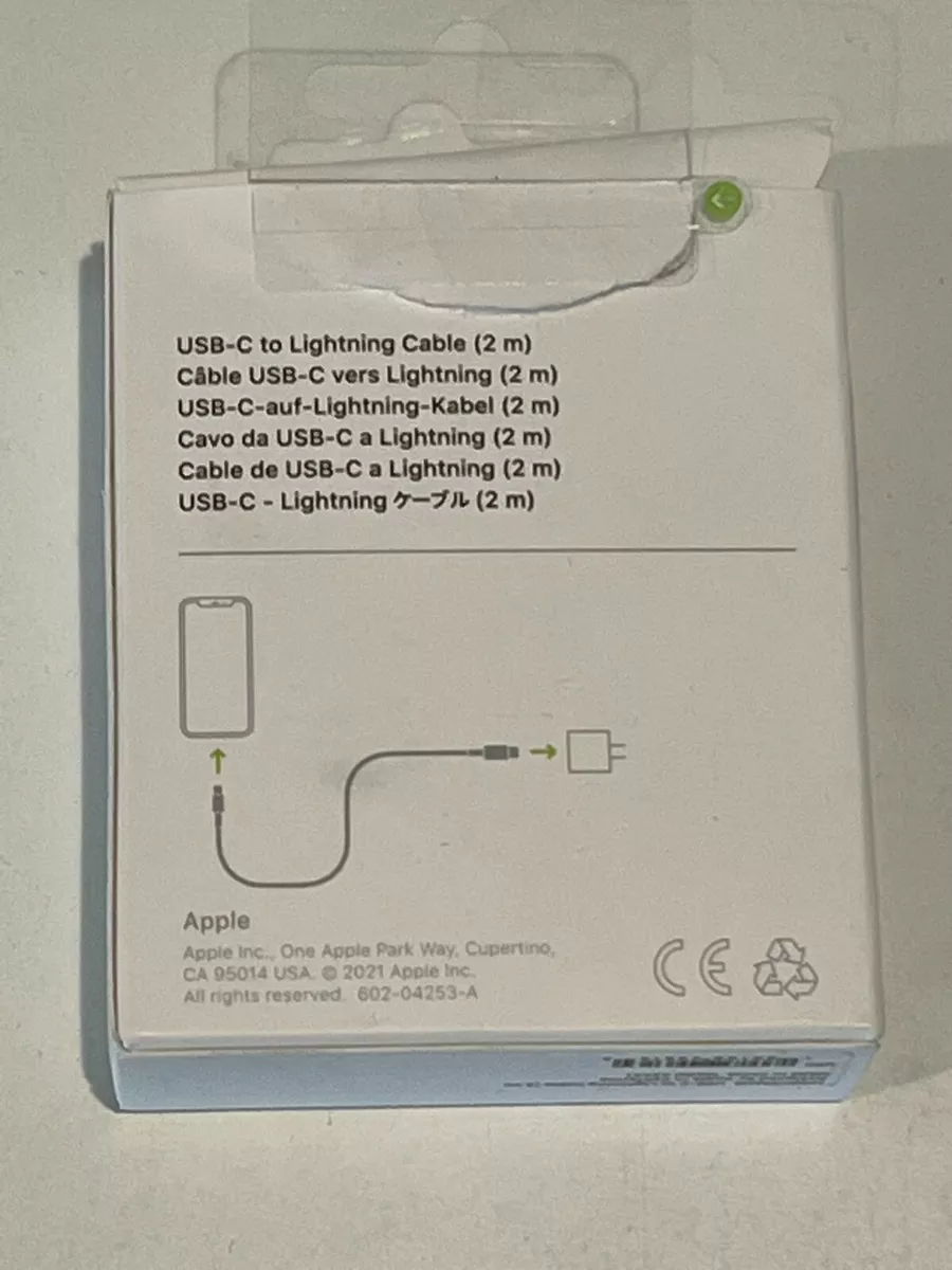GENUINE Apple Lightning to USB-C Cable (2m) MQGH2AM/A OPEN BOX