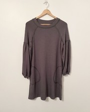 MAX STUDIO Ladies Charcoal Soft Touch Sweater Dress with Stitch detail – Size S