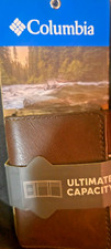New Black Columbia RFID Secure Ultimate Capacity Wallet with Interior ID Window