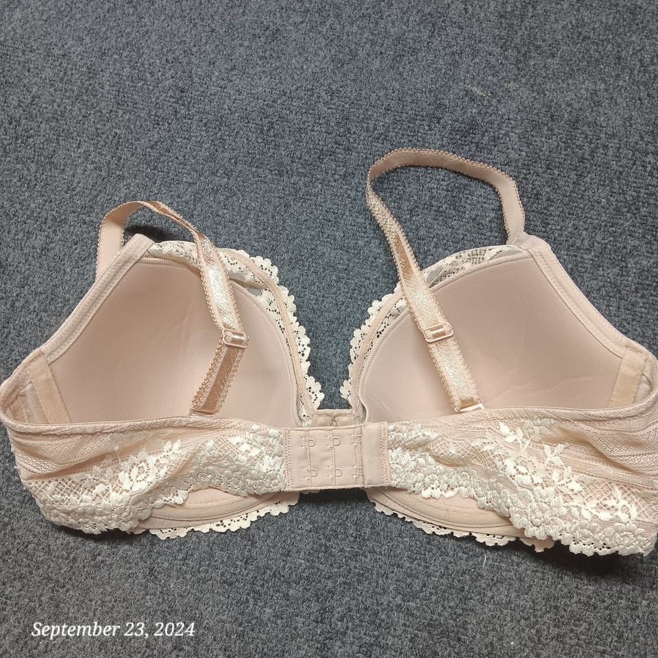 Wacoal Bra Women 38C Beige Embrace Lace Plunge Underwire 853291 eBay