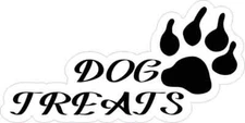 4in x 2in Dog Treats Vinyl Sticker Car Truck Vehicle Bumper Decal