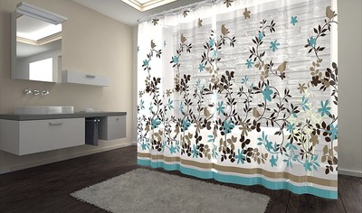 Blu-Pier Decorative Peva Shower Curtain (784672957908)