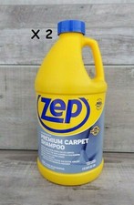 2 x Zep Concentrated Premium Carpet Shampoo Stain Removal Deep Cleaning 2 Qt/ea