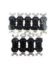 9 Pack - Straight Blade 15a 125v Com Duplex Receptacle