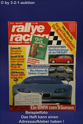 Rallye Racing 8/91 BMW Nazca Bugatti EB 110 Carrera RS