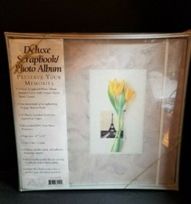 Scrapbook Photo Album 25 Sheets Certified Acid Free Deluxe New Plastic Torn