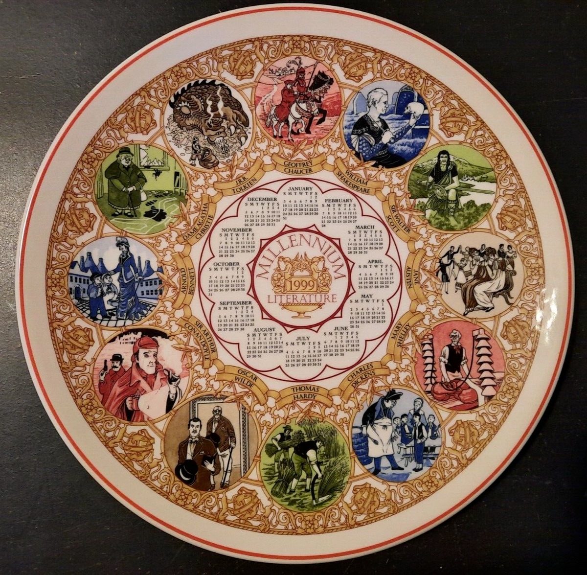 WEDGWOOD MILLENNIUM CALENDAR PLATE 2001