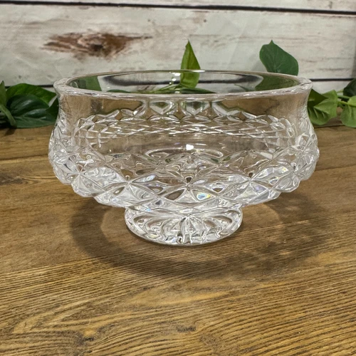 Beautiful Waterford Crystal Comeragh Footed Bowl Candy Dish Clear Cut Glass