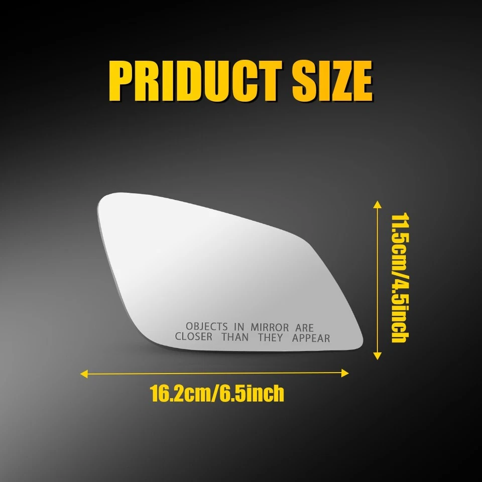 Espejo retrovisor lateral derecho pasajero cristal para BMW 528 550 535 2010-2016 4 pines Foto 3 de 4