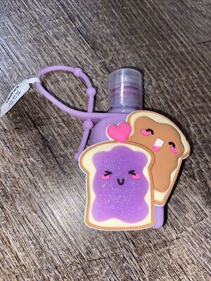 Claire s Grape Scented Peanut Butter Jelly Lotion Keychain Backpack Bag Clip