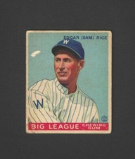 1933 Goudey #134 Sam Rice
