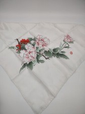 Vintage Silk Scarf Chinese Floral