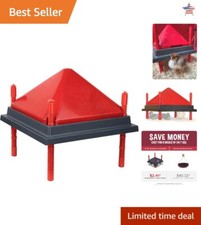10x10" Chick Brooder Heating Plate - Adjustable Heights - Safer Than Heat Lamps