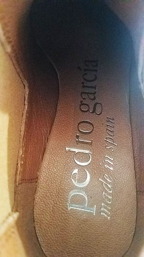 Pedro Garcia Faustine Keilabsatz-Bootie karamellfarbenes Wildleder 5,5 Stiefeletten neu im Karton, UVP 610 $ - Bild 7 von 11