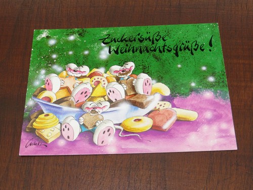 Diddl Postkarte WEIHNACHTSKARTE Auswählen Nr. 40 - 95 MOND Rarität - Picture 19 of 30