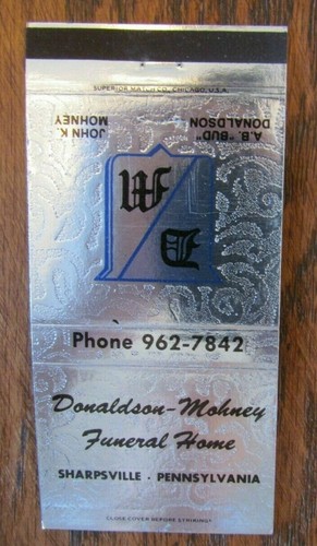 BESTATTUNGSINSTITUT: DONALDSON & MOHNEY (SHARPSVILLE, PENNSYLVANIA) -G10