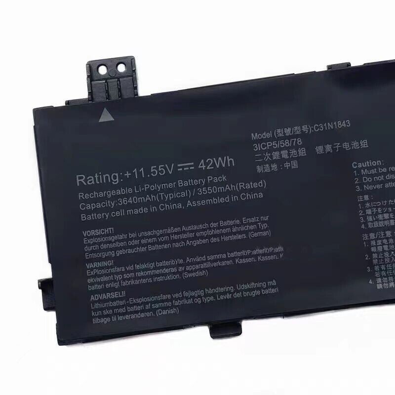 K KYUER C31N1843 Laptop Batterij voor Asus VivoBook S14 S432 S432F S432FA S432FL S15 S532 S532F S532FA S532FL X432FA X432FL X432FLC X532FA X532FL X532FLC S432FA-EB001T EB025T EB055T S532FA-BN139T