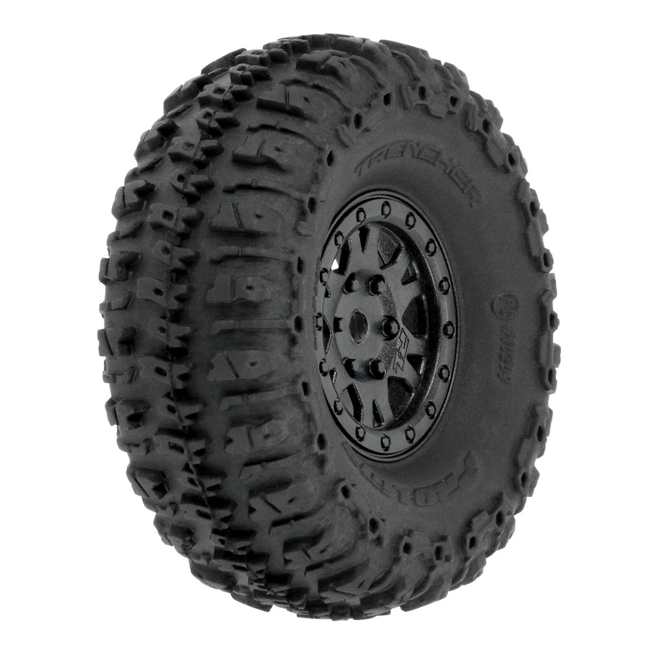 Pro-Line 10209-10 1/24 Trencher F/R 1.0" Tires Mounted 7mm Blk Impulse (4) SCX24 - Image 2 of 4