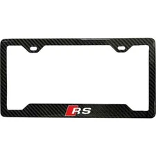 AUDI RS 100% REAL CARBON FIBER CAR LICENSE PLATE FRAME ZISDESIGN