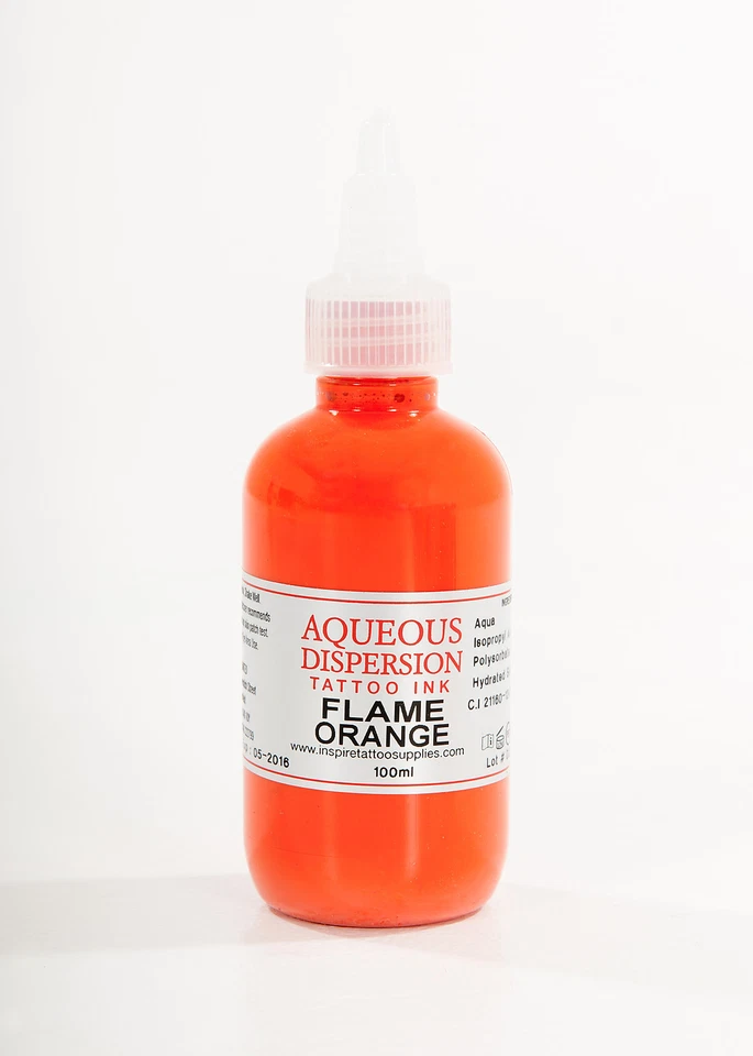 INSPIRE TATTOO SUPPLIES LIMITED Tattoo Ink - Flame Orange Tattoo Ink 75ml Professional Quality Inspire Uk