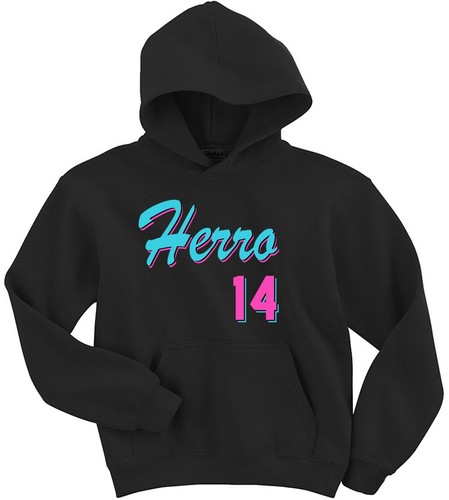 Tyler Herro Miami Heat Vice City Logo CREW HOODED SWEATSHIRT - Bild 1 von 5