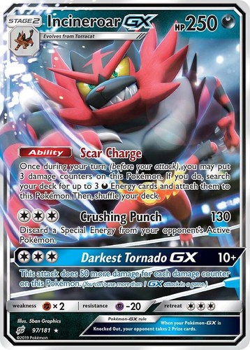 incineroar gx pokemon card value Incineroar GX - SM - Team Up [ULTRA RARE]